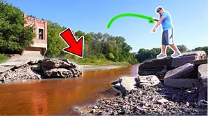 What lurks beneath a broken dam lurking below the surface