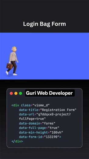 Login page design #coding #javascript #html #css #programming #python #webdesign #shorts #viralvideo