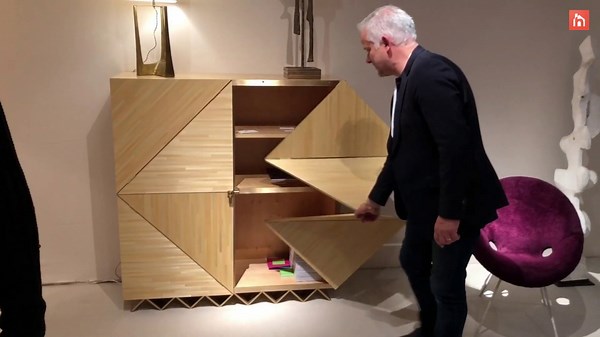 You won’t believe the mind-blowing doors on this luxury cabinet