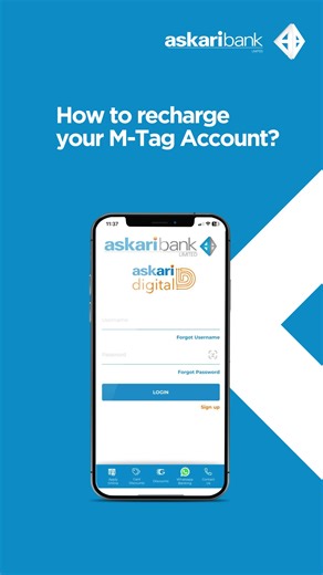 How to Recharge M-Tag با آسانی - Askari Bank