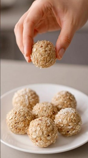 Soft coconut date energy balls made with whole, naturally sweet ingredients.