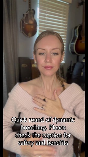 Here is a quick round of dynamic breathing with short retentions - great for getting you out of the over-thinking mind and present in your body, to reset your stress levels, improve focus and mental clarity, boost energy and mood. You can do as many rounds as you feel comfortable to do, resting in between. If the breath holds are too challenging, please adapt rather than holding to the point of needing to gasp. Equally if they’re not challenging you at all, you can hold for longer until you have