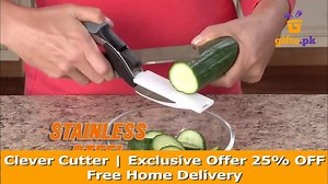 49K views · 553 reactions | CLEVER CUTTER 2 IN 1 || NOW AVAILABLE IN PAKISTAN 25% OFF | Rs: 999/- (Free Home Delivery) For Order: https://goo.gl/forms/MjF56grzYLZS52SK2 OR Inbox / SMS / Whatsapp / Text your details on 0321-4438675 0321-4438675 : یا ابھی کال کریں | gifto.pk | Facebook