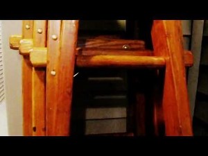 Babcock wooden sectional ladder