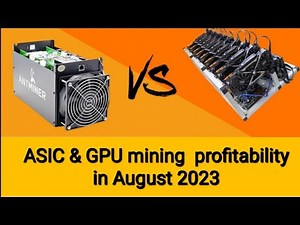 ASIC and GPU mining profitability in August 2023 and Crypto news