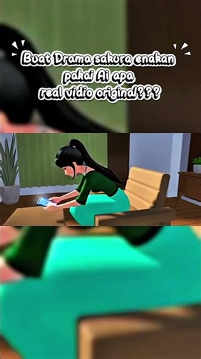 Buat drama sakura mending pakai Ai apa original? #vidioshort
