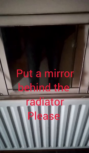 Place a mirror behind your radiator and totally transform the heat in the room#savingenergy #mirrors#radiator#costoflivingcrisis