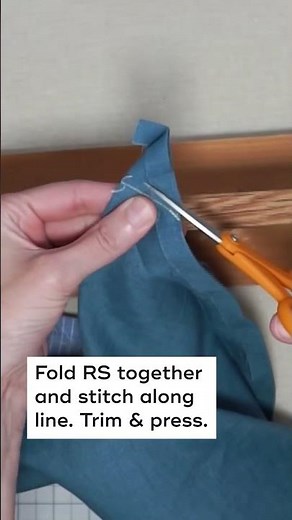 How to sew mitered corner napkins. Full tutorial on my channel. 🧵 #sewing