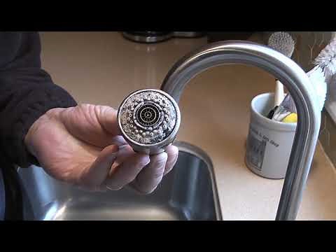 How To Clean Kitchen Faucet Head - remove stain, faucet limescale - bathroom cleaning tips