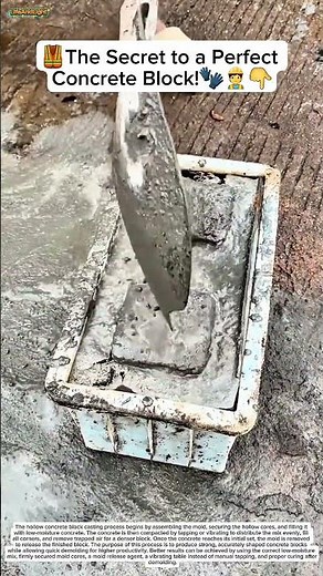 The Secret to a Perfect Concrete Block!🦺👷