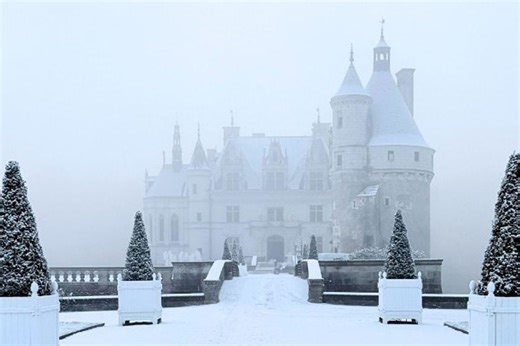 Chambord, Cheverny, Amboise, Chenonceau… : sous la neige, les châteaux de la Loire sont magnifiques