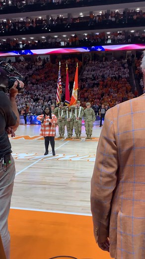 National Anthem Performance at TN vs Texas A&M Game