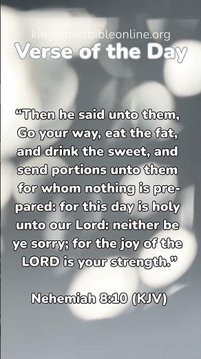 Nehemiah 8:10 - Most Inspiring Bible Verse Revealed!