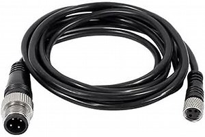 Elecbee M12 Connector Cable 4Pin A Code Male Straight Connector to M8 3Pin Female Socket Electrical Cable 2M AWG22