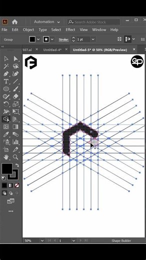 Creative Master F LETTER Logo Design in adobe illustrator Adobe Illustrator Tutorial EP 323 S