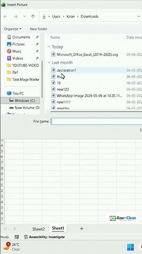 How to Upload an Image in Excel