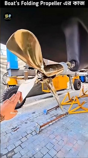 How folding propeller works on sailing boat