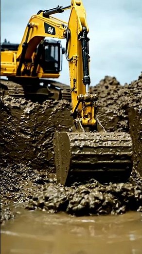 RC Excavator Digging Deep in Mud! 🚜 Extreme Muck Action!