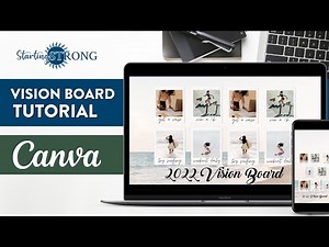 How to Create a Vision Board for Your Desktop and Cell Phone on Canva