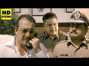 संजय दत्त ने सबके सामने किया लाइव एनकाउंटर का ऐलान - Sanjay Dutt Action Scenes - Amitabh B