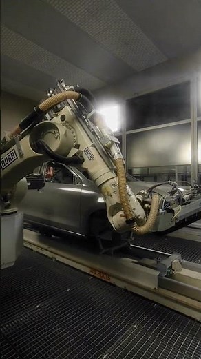 Smart Car Painting Automation | Precision Robotic Coating System in Action #shorts