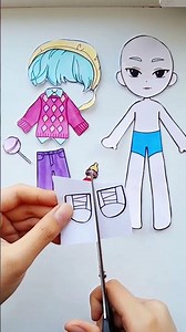 Baby Saja from Paper ✂️✨ | K-pop DIY Idol #shorts #babysaja #kpop