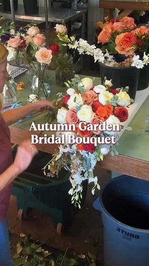 Day 2 of the Autumn Garden Wedding, today is the bridesmaid’s bouquet! Check back tomorrow for the pics of this beautiful fall cascade bouquet 📸🍁 and thursday for the next video! #freshflowers #flowers #florist #flowersofinstagram #flowerarrangement #flower #philly #phillyflorist #floralevent #eventflorist #eventflorals #fyp #krempflorist #event #wedding #bridal #weddingfloral #weddingflowers #weddingcenterpieces #weddingflorals | Kremp Florist