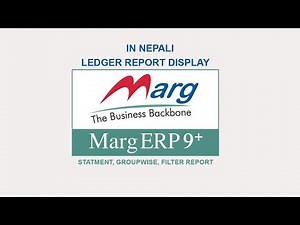 How to See report of Ledger in Marg ERP | Ledger Statement Report Details in Marg ERP