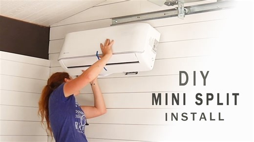 Install a ductless mini split MrCool system