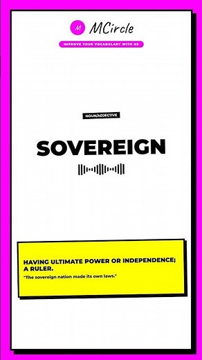 Learn English: What is Sovereign? | Vocabulary Shorts