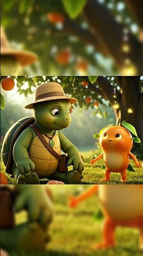 Toto the Turtle Finds a Magic Orange! 🍊 | Cute Turtle Adventure for Kids | Funny 3D Cartoon 2025