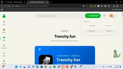 Now you all should have seen this particular post about @trenchydotfun Your votes are needed, all you have to do is watch this quote tweeted video and you vote. It’s very simple 1. Connect your X account preferably 2. Click on hackathon 3. A part will pop up asking you to secure your account , skip for now4 Head over to Trenchdotfun and voteHere is the link https://t.co/n2rCRujpuMExpect more after this phase, your vote will go a long way.Take us to the top