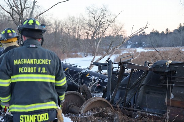 State officials release new photos of train derailment in Mansfield