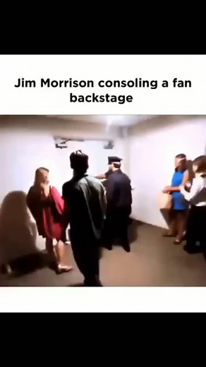 #jimmorrison #thedoors Jim Morrison consoling an injured fan. I think Morrison was another creative genious with a tortured soul. I think a high percentage of creative people have this tendency. Sadly however they medicate themselves with substance abuse often resulting in self distruction | Robert Gabay Smith | Facebook