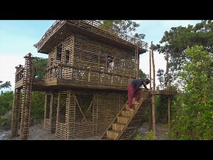 Girl Living Off Grid, Build The Most Beautiful Villa EP01