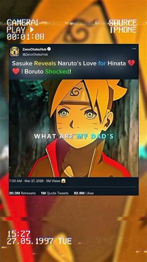 Sasuke Uchiha Reveals Naruto Uzumaki’s Love for Hinata Hyuga 😳🔥 | Boruto Uzumaki Shocked!” #shorts