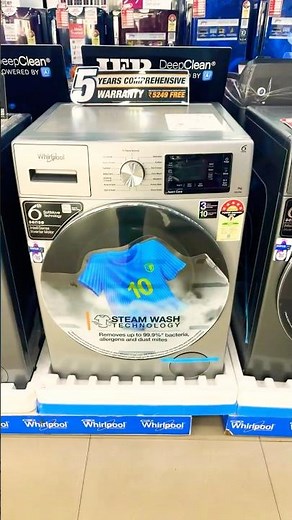 Whirlpool 8.0kg front load washing machines.