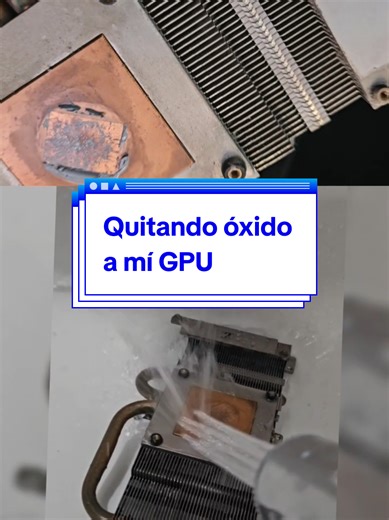 Lavando mi GPU para quitarle el óxido #Android #app #windows #gamers #computadores
