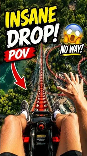 INSANE Roller Coaster Drop 😱🔥
