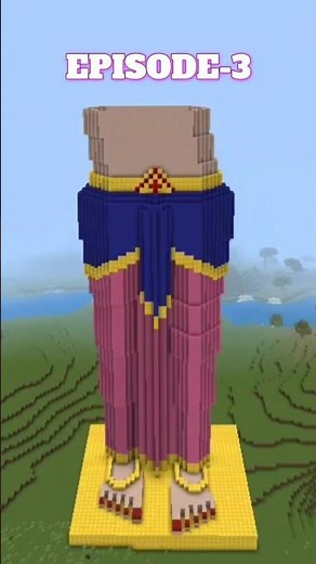 Goddess Mohini idol building in Minecraft Ep.3 #mohini #minecraft