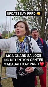 PRRD UPDATE TO THE HAGUE ayon Kay mam honeylet mababait Ang mga gwardya sa loob Ng detention center. Aware cla kung gaano kamahal Ng mga pilipino si PRRD ❤️ Masaya nga daw c tatay digong dahil nilulutuan na sya Ng chopsuey sa loob 😊 | TATAK Du30 Legacy