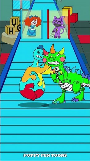 Poppy Playtime Kiss Run Doey vs Pianosaurus Funny Epic Challenge