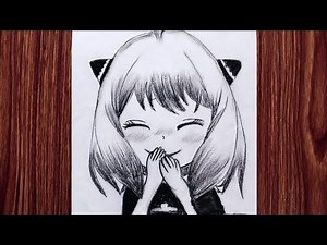 “How to draw cute anime girl face easy step by step / anime drawing tutorial”