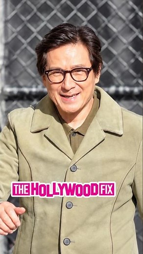 Ke Huy Quan From 'Indiana Jones' & 'The Goonies' Arrives At Jimmy Kimmel Live! In Hollywood, CA