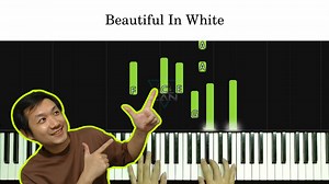 21K views · 1.9K reactions | "Beautiful In White" - Westlife Easy Piano Tutorial သီချင်းကို အလွယ်ဆုံးပုံစံလေးနဲ့ တီးပြထားပါတယ်။ comment မှာလည်း music sheet ထားထားပေးပါ့မယ်။ #kozan #zanmusictreats #beautifulinwhite #westlife | ZAN MusicTreats | Facebook