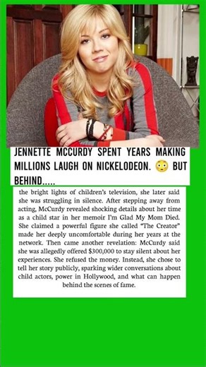 Jennette McCurdy Says Nickelodeon Offered Her $300K to Stay Silent 😳