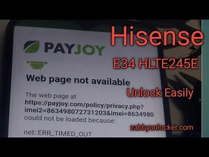 BOOM! Hisense E34 PayJoy Unlock: Step-by-Step Removal Guide (Complete Tutorial)
