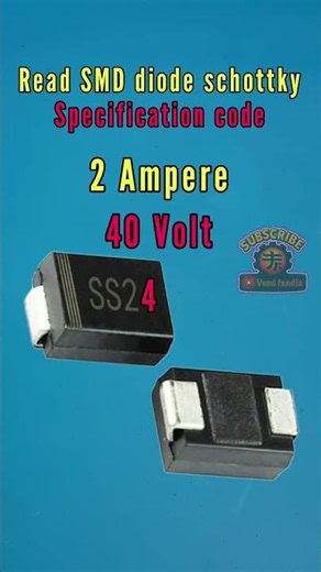 Read SMD diode schottky rectifier code specification #electronic #automobile #repair #learning