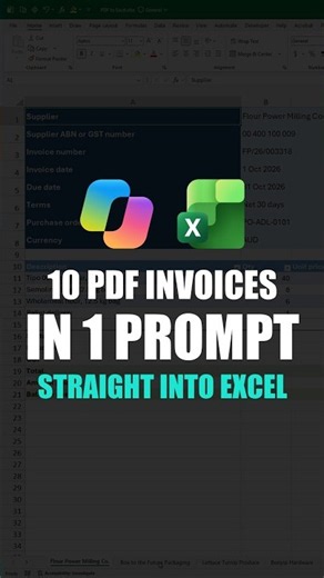 How to Convert PDF Invoices to Excel with Copilot