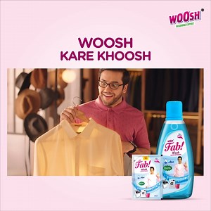 Badhaal kapdo ka badle haal, Woosh Fab Wash Liquid Detergent kare aisa kamaal #woosh #Fabwashliquiddetergent #sonusood #removegerms #wooshkarekhoosh #washingexpert | Woosh